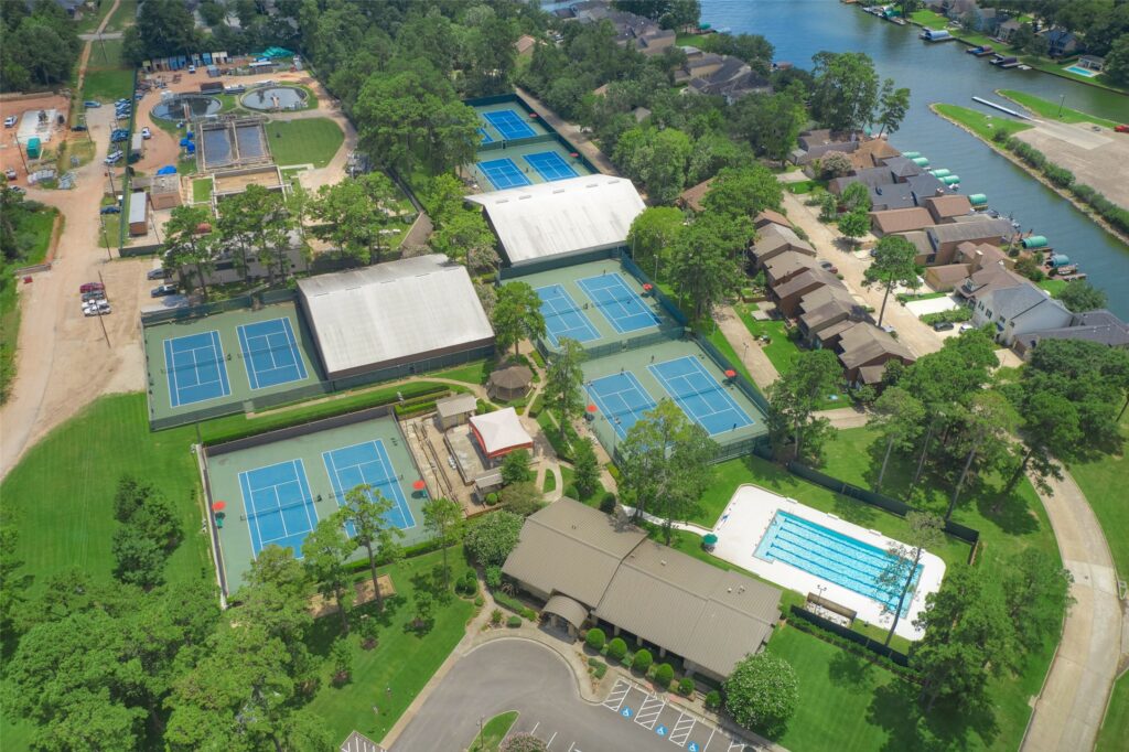 Aerial View of Walden on Lake Conroe Community