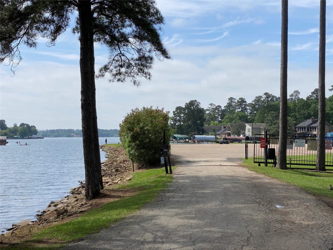 a Water Access Boat Ramp Area on Lake Conroe